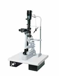 SL-250 Lampara de Hendidura Nidek con mesa, base electrica opcional-0