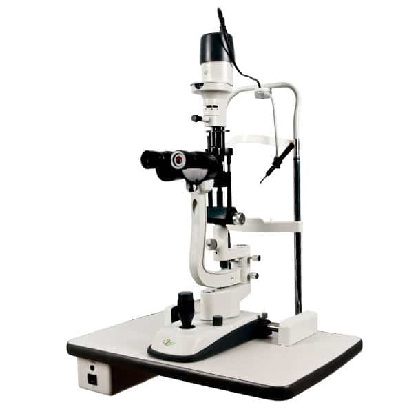 ESL-2600 Lampara de Hendidura Ezer tipo Haag Streit manual con 2 aumentos objetivos de 10X y base con cajon 1 ESL-2600 Lampara de Hendidura Ezer tipo Haag Streit manual con 2 aumentos objetivos de 10X y base con cajon-0