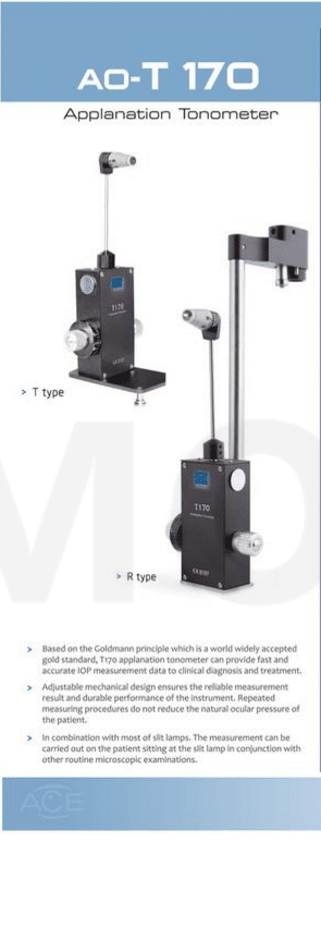 Tonometro de aplanacion tipon R para lamapra de hendidura marca ACE con lentilla 3 Tonometro de aplanacion tipon R para lamapra de hendidura marca ACE con lentilla-1937