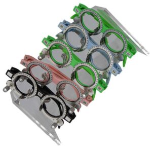 Set de monturas de prueba Luxvision con 5 piezas ajustables de 52mm, 54mm, 56mm, 58mm, 60mm.-0