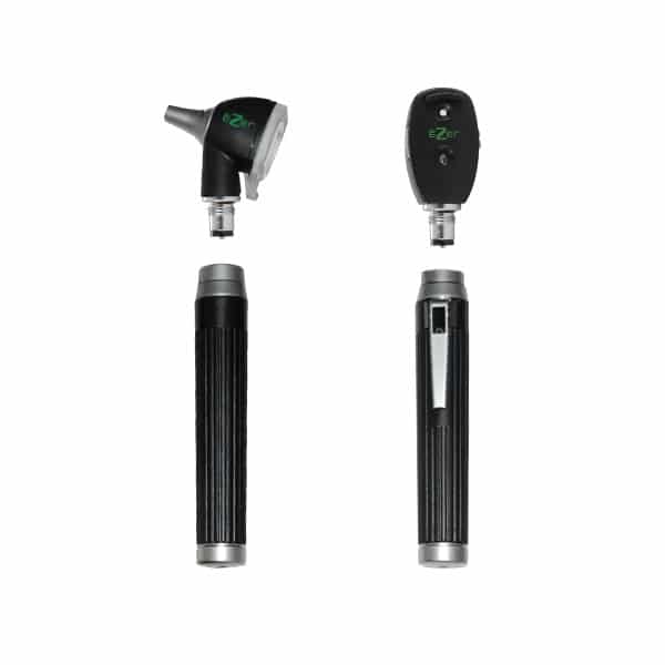 Otoscopio de bolsillo con Oftalmoscopio EZ-OTO-1800 E 2 EZ-OTO-1800 Estuche de diagnostico con Otoscopio con conos y Oftalmoscopio, mango , incluye estuche de zipper-2878