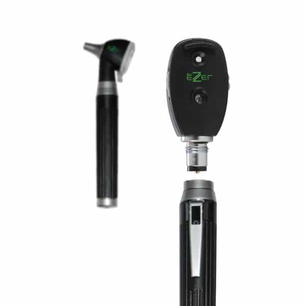 Otoscopio de bolsillo con Oftalmoscopio EZ-OTO-1800 E 3 EZ-OTO-1800 Estuche de diagnostico con Otoscopio con conos y Oftalmoscopio, mango , incluye estuche de zipper-2879