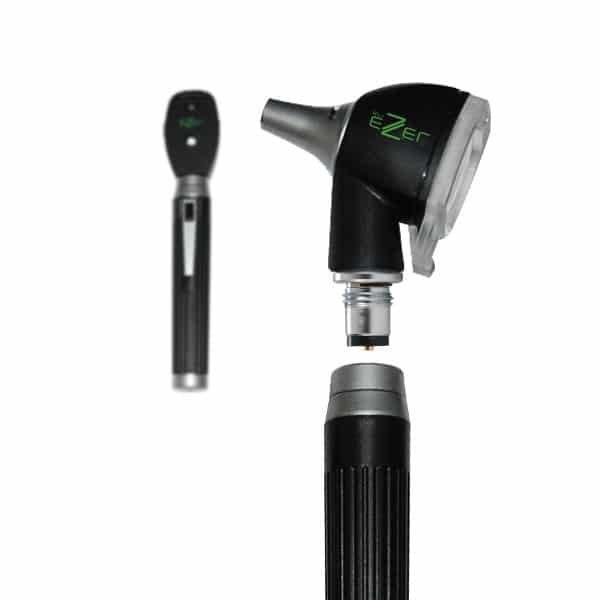 Otoscopio de bolsillo con Oftalmoscopio EZ-OTO-1800 E 4 EZ-OTO-1800 Estuche de diagnostico con Otoscopio con conos y Oftalmoscopio, mango , incluye estuche de zipper-2881