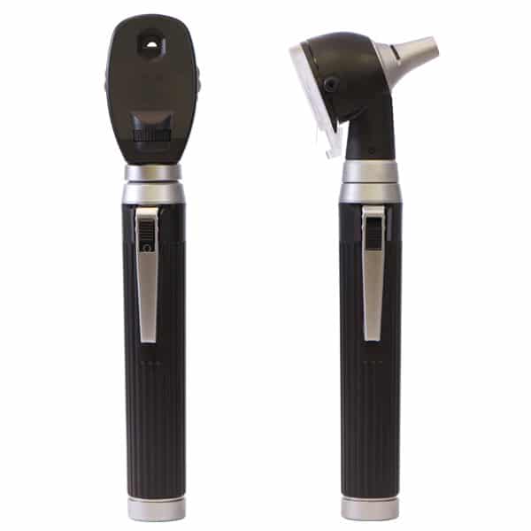 Otoscopio de bolsillo con Oftalmoscopio EZ-OTO-1800 E 6 EZ-OTO-1800 Estuche de diagnostico con Otoscopio con conos y Oftalmoscopio, mango , incluye estuche de zipper-2883