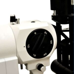 HIS-7000 Lampara de Hendidura 5 aumentos con revolver con sistema de video integrado analogo-0