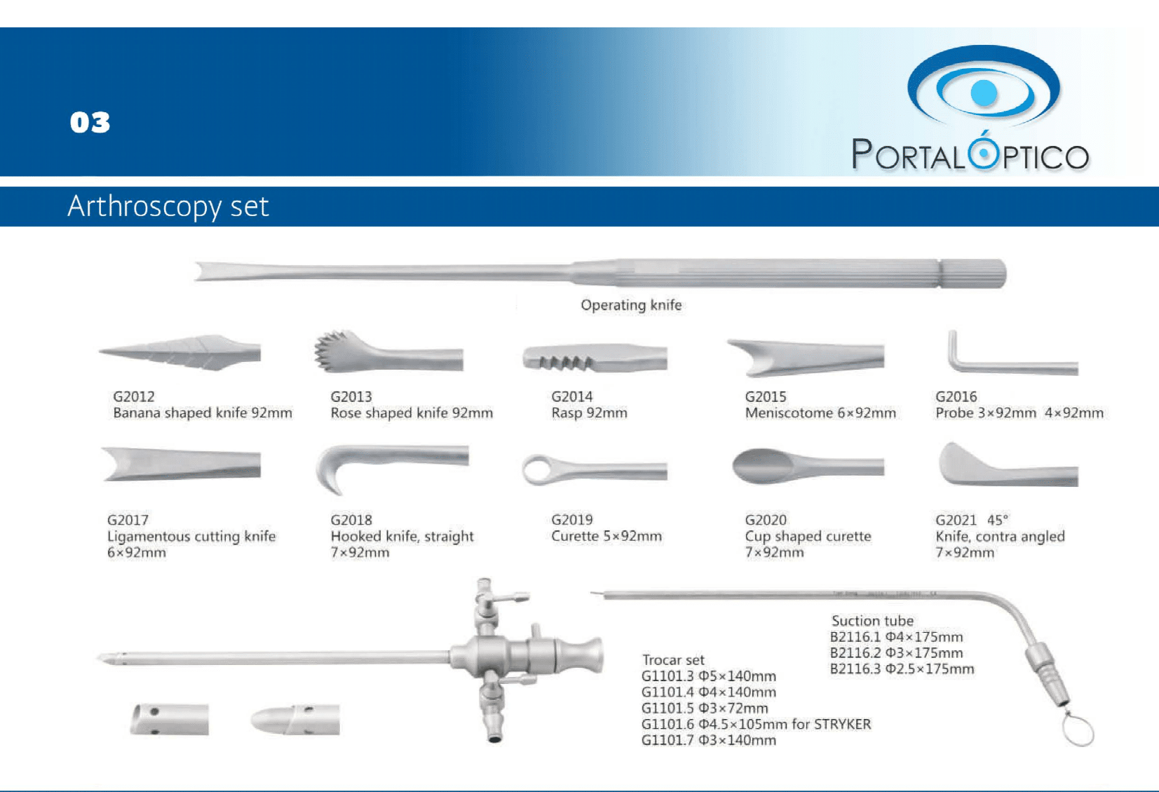 Set de Artroscopia rígida completo 3 Set de Artroscopia rigida con telescopio 4mm 30 grados camisa con dos valvulas tipo luer, varias pinzas cable de fibra optica palpador etc.-3223