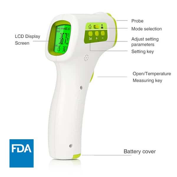 Termometro digital inalambrico infrarrojo para medir temperatura de menos 10° a 45° 1 Termometro digital inalambrico infrarrojo para medir temperatura de menos 10° a 45°-0