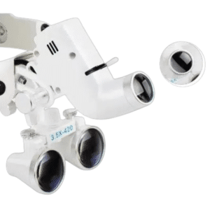 Tele Lupa 3.5X binocular, 420 mm de distancia de trabajo