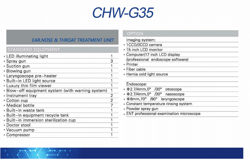 Unidad para Otorrinolaringología G35 básica 2 Unidad para Otorrinolaringología G35 básica - Image 2